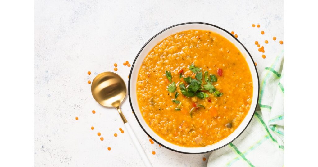 Quinoa & lentil soup