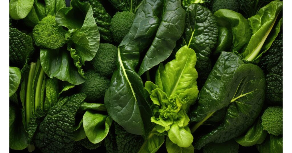 green leafy vegetables